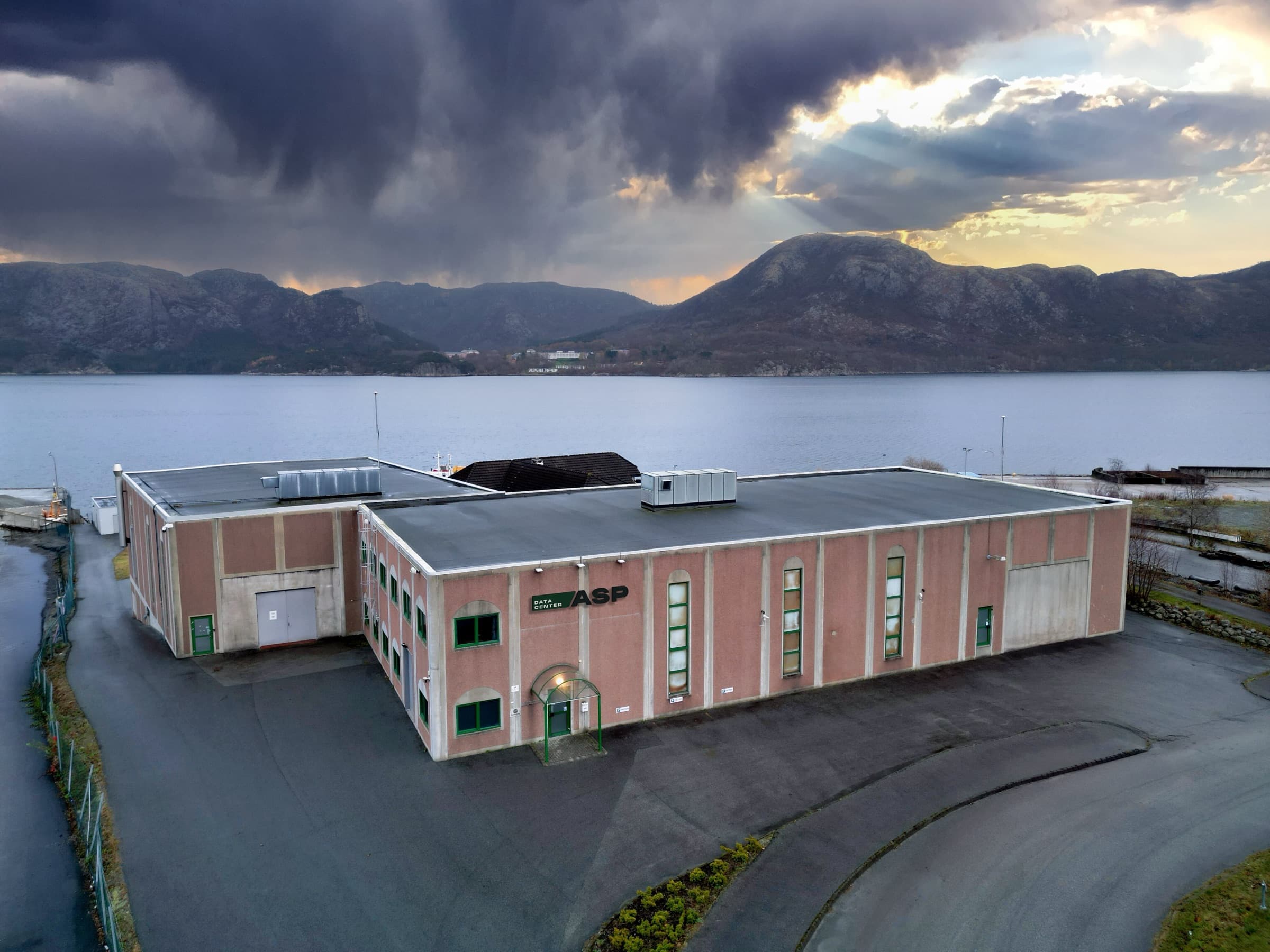 The M12 data center by the fjord near Stavanger